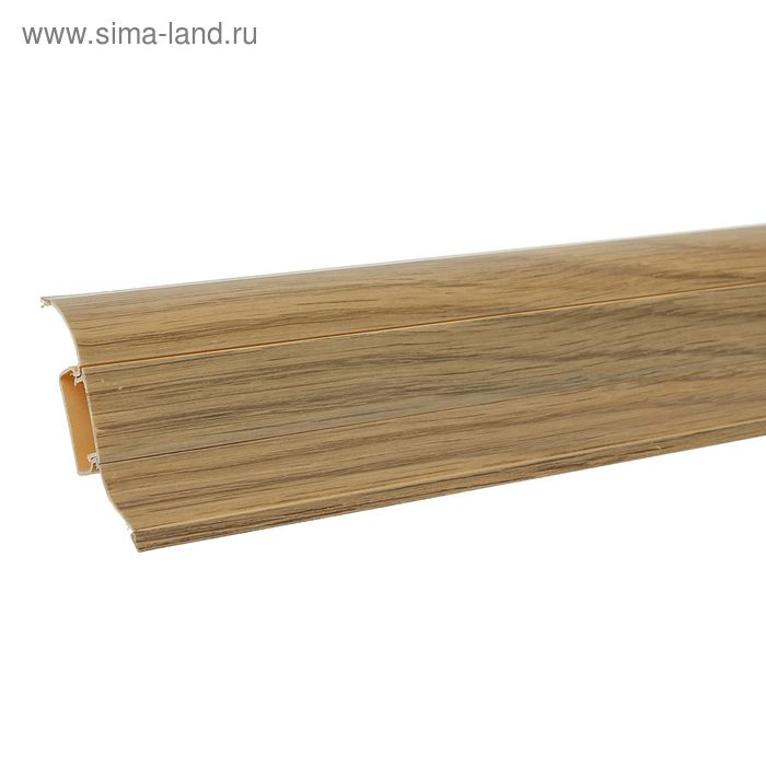 Плинтус с кабель-каналом 6,2х2,3х250 см "Престиж" Дуб Мореный - Фото 1