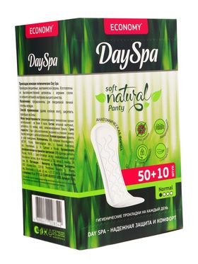 Прокладки ежедневные Day Spa classic soft, мягкие, 60 шт.  (артикул 1242863)  большой выбор товаров оптом и в розницу по низким ценам с доставкой