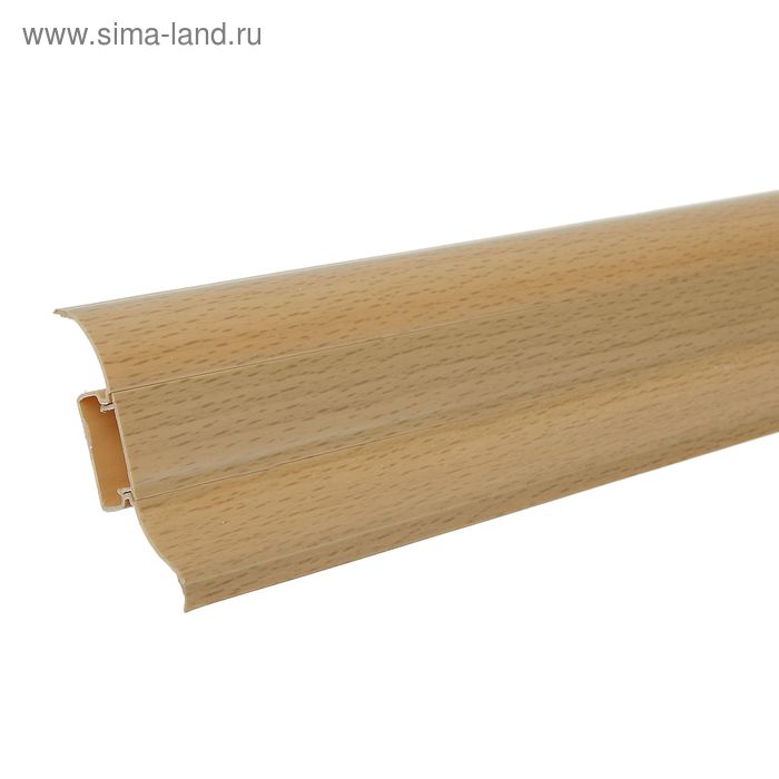 Плинтус с кабель-каналом 6,2х2,3х250 см "Престиж" Бук Натуральный - Фото 1