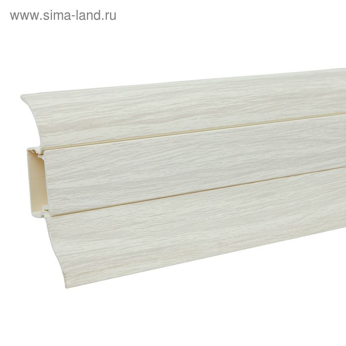 Плинтус с кабель-каналом 6,2х2,3х250 см "Престиж" Ясень - Фото 1