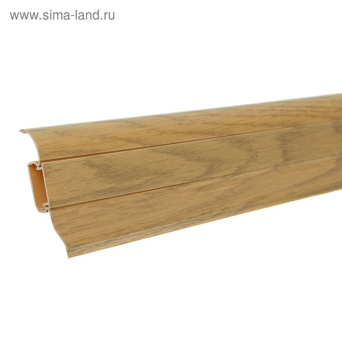 Плинтус с кабель-каналом 6,2х2,3х250 см "Престиж" Дуб Таежный - Фото 1
