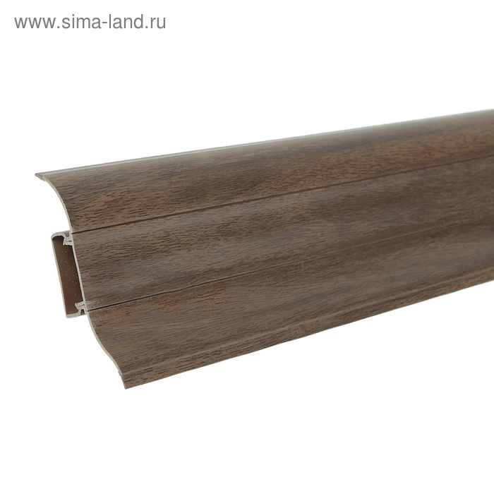 Плинтус с кабель-каналом 6,2х2,3х250 см "Престиж" Каштан - Фото 1