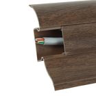 Плинтус с кабель-каналом 6,2х2,3х250 см "Престиж" Каштан - Фото 3