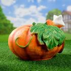 Садовая фигура из полистоуна «Тыква», 30×23×28 см - Фото 2