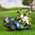 Садовая фигура "Лягушки в автомобиле №1" 34х22х24см - Фото 2