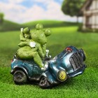 Садовая фигура "Лягушки в автомобиле №1" 34х22х24см - Фото 5