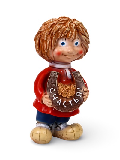 Садовая фигура из полистоуна «Домовичок Счастья», 28×11×13 см