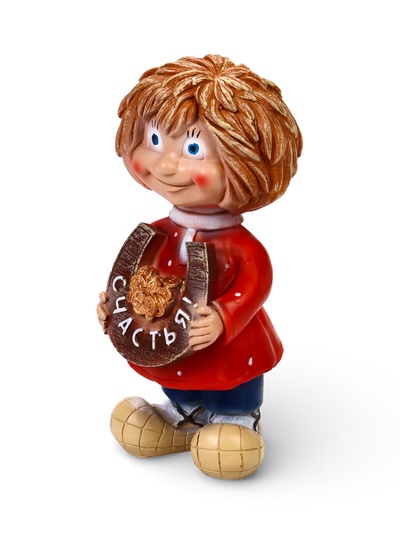 Садовая фигура из полистоуна «Домовичок Счастья», 28×11×13 см
