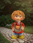 Садовая фигура из полистоуна «Домовичок Счастья», 28×11×13 см - Фото 3