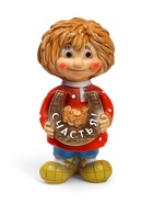 Садовая фигура из полистоуна «Домовичок Счастья», 28×11×13 см - Фото 4