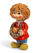 Садовая фигура из полистоуна «Домовичок Счастья», 28×11×13 см 1259518 - фото 14599785