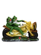 Садовая фигура из полистоуна «Лягушки на мотоцикле», 35×48×12 см - Фото 5