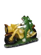 Садовая фигура из полистоуна «Лягушки на мотоцикле», 35×48×12 см - Фото 8