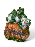 Садовая фигура из полистоуна «Лягушка на камне», 35×30 см - Фото 7