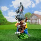 Садовая фигура "Зайчик в очках" 45х25см - Фото 2