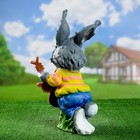 Садовая фигура "Зайчик в очках" 45х25см - Фото 3