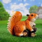 Садовая фигура из полистоуна «Белка на ветке с шишками», 14×24×21 см - Фото 2