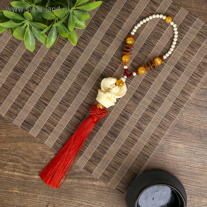 Подвеска "Два карпа" пластик 35х5 см - Фото 1