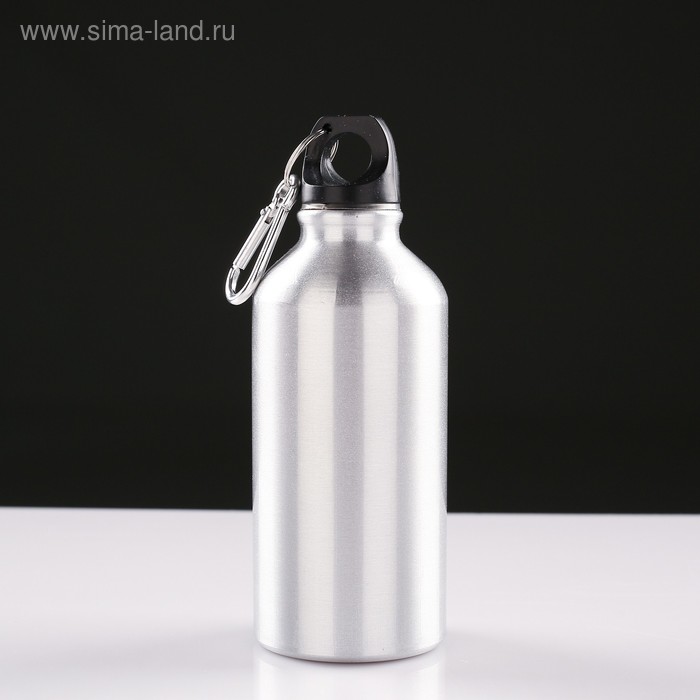 Бутылка для воды, 500 мл, 20 х 6 см, корпус из алюминия - Фото 1