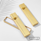 Коробочка подарочная под браслет/часы/цепочку «Слиток», 21×4 (размер полезной части 20,5×4 см), цвет золото - фото 321252857
