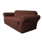 Чехол "Челтон" на 2-х местный диван, ширина спинки до 185 см, высота до 95 см, цвет шоколад - Фото 2