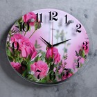 Часы-картина настенные, серия: Цветы, "Розовые розы", плавный ход, 35 х 46 см - Фото 2