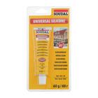 Герметик Soudal, силиконовый, универсальный, белый, 60 гр - Фото 2