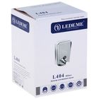 Дозатор для жидкого мыла настенный Ledeme L404, 500 мл, металл, цвет хром - Фото 2