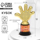 Наградная фигура «Так держать», пятерня, кубок, пластик, золото, 6,5 х 10,5 х 4 см. 1158158 - фото 1596303