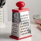 Тёрка «Комфорт» 4 грани, с крышкой-дозатором и круглой пластмассовой ручкой, 11×8,5×23 см, цвет МИКС - Фото 1