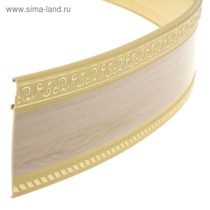 Планка для карниза «Есенин», декоративная, ширина 300 см цвет золото - Фото 1