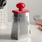 Тёрка «Комфорт»,4 грани, с круглой пластиковой ручкой, 11×8,5×23 см, цвет МИКС - Фото 1