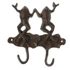 Крючки декоративные металл "2 танцующих лягушонка" 16х11,5х1,5 см - Фото 1