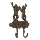 Крючки декоративные металл "2 танцующих лягушонка" 16х11,5х1,5 см - Фото 2