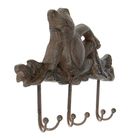 Крючки декоративные металл "Ленивый лягушонок" 18х12х2,5 см - Фото 2