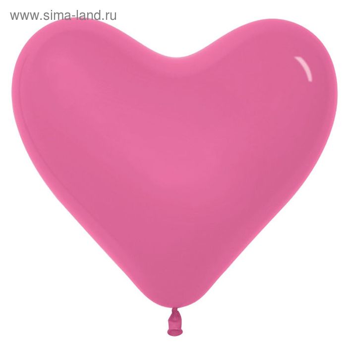 Шар латексный 12" "Сердце", набор 100 шт., цвет тёмно-розовый - Фото 1