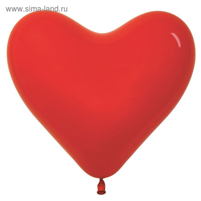 Шар латексный 12" «Сердце», набор 100 шт., цвет красный - Фото 1