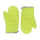 Рукавичка стеганая Рейнбоу, размер 30х17 см, цвет лайм - Фото 2