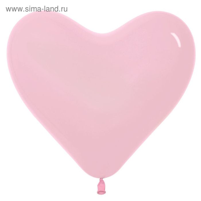 Шар латексный 12" «Сердце», набор 100 шт., цвет розовый - Фото 1