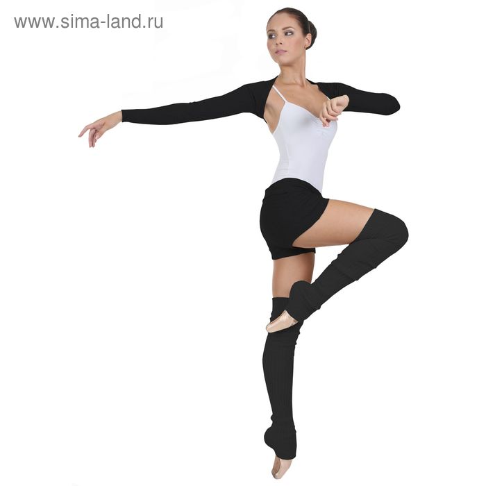 Болеро гимнастическое, размер 44, цвет чёрный - Фото 1
