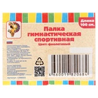 Палка гимнастическая 100 см, фиолетовая - Фото 2