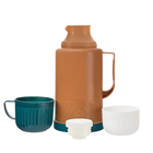 Термос 1.2 л, со стеклянной колбой, сохраняет тепло 18 ч, 15×28 см, коричневый - Фото 3