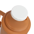 Термос 1.2 л, со стеклянной колбой, сохраняет тепло 18 ч, 15×28 см, коричневый - Фото 4