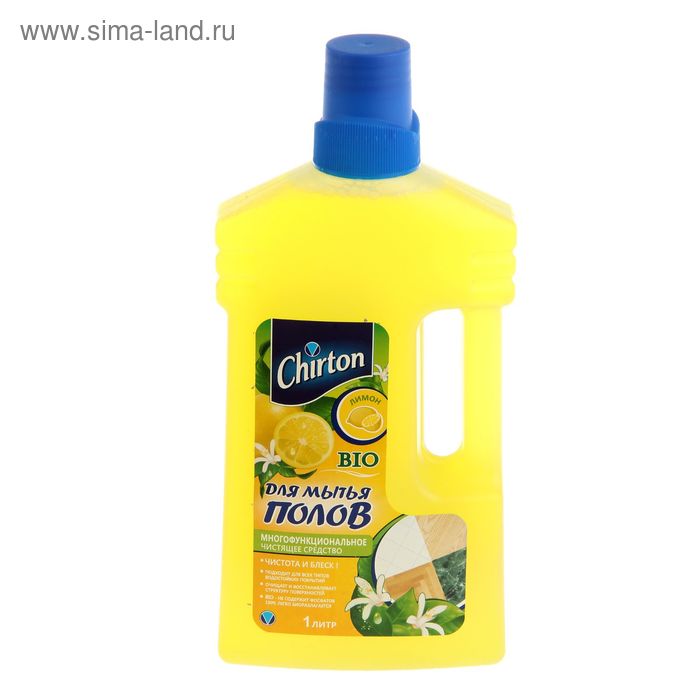 Средство для мытья полов Chirton "Лимон", 1 л - Фото 1