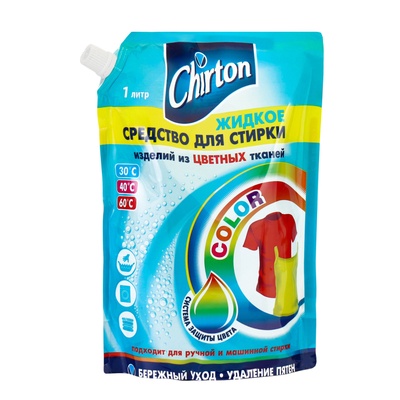 Жидкое средство для стирки Chirton, для цветных тканей, 1 л