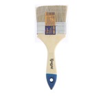 Кисть плоская ТУНДРА, натуральная щетина, деревянная рукоятка, 3", 75 мм - Фото 5