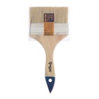 Кисть плоская ТУНДРА, натуральная щетина, деревянная рукоятка, 4", 100 мм - Фото 5