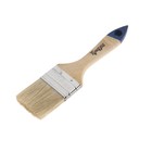 Кисть плоская ТУНДРА, натуральная щетина, деревянная рукоятка, 2", 50 мм - Фото 3