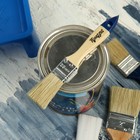 Кисть плоская ТУНДРА, натуральная щетина, деревянная рукоятка, 1", 25 мм - Фото 6