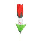 Аксессуар для букета "Цветочек" красный с мишкой - Фото 1